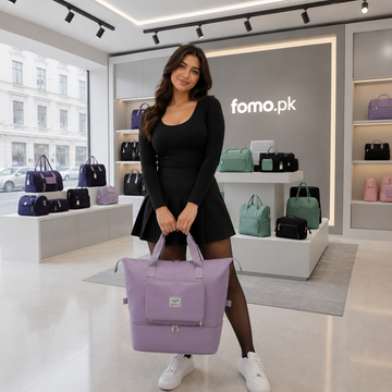 Waterproof Foldable Travel Bag - Lilac Purple