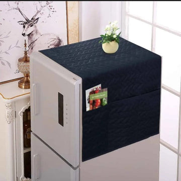 Quilted Fridge Top Cover Blue