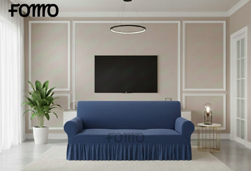Sofa Cover in Micro Mash Stuff - Blue