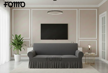 Sofa Cover in Micro Mash Stuff - Grey