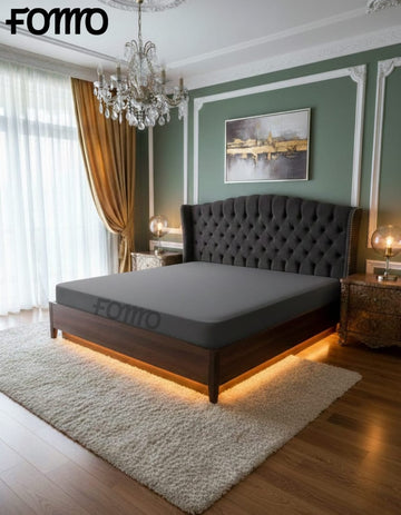 Water Proof Mattress Protector  - Grey Terry Cotton Stuff