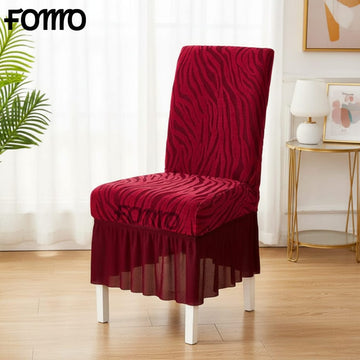 Velvet Zebra Chair Cover - Mehroon