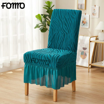 Velvet Zebra Chair Cover - Zinc