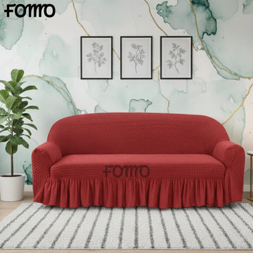 Butterfly Fabric Sofa Cover - Maroon