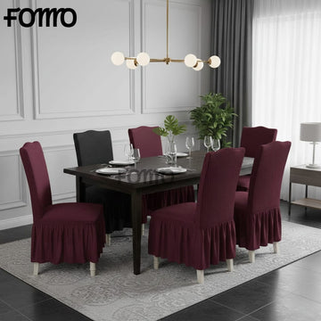 Chair Cover in Micro Mash Stuff - Mehroon