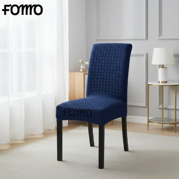 Turkish Bubble Style Fitted Chair Cover Blue