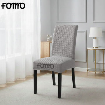 Turkish Bubble Style Fitted Chair Cover Silver Gray