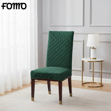 Cotton Quilted Chair Cover - Green