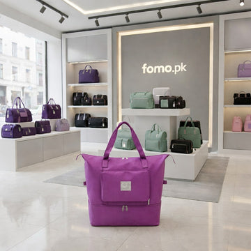 Waterproof Foldable Travel Bag - Dark Purple